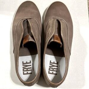 Frye MINDY Brown Leather Slip On Sneaker